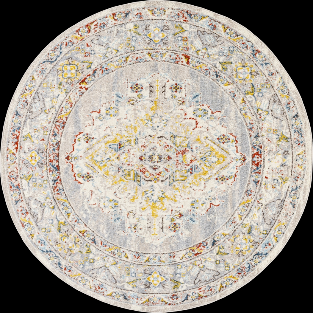 Anilya II Cream 6'7 Round Rug - Thumbnail - Image 1