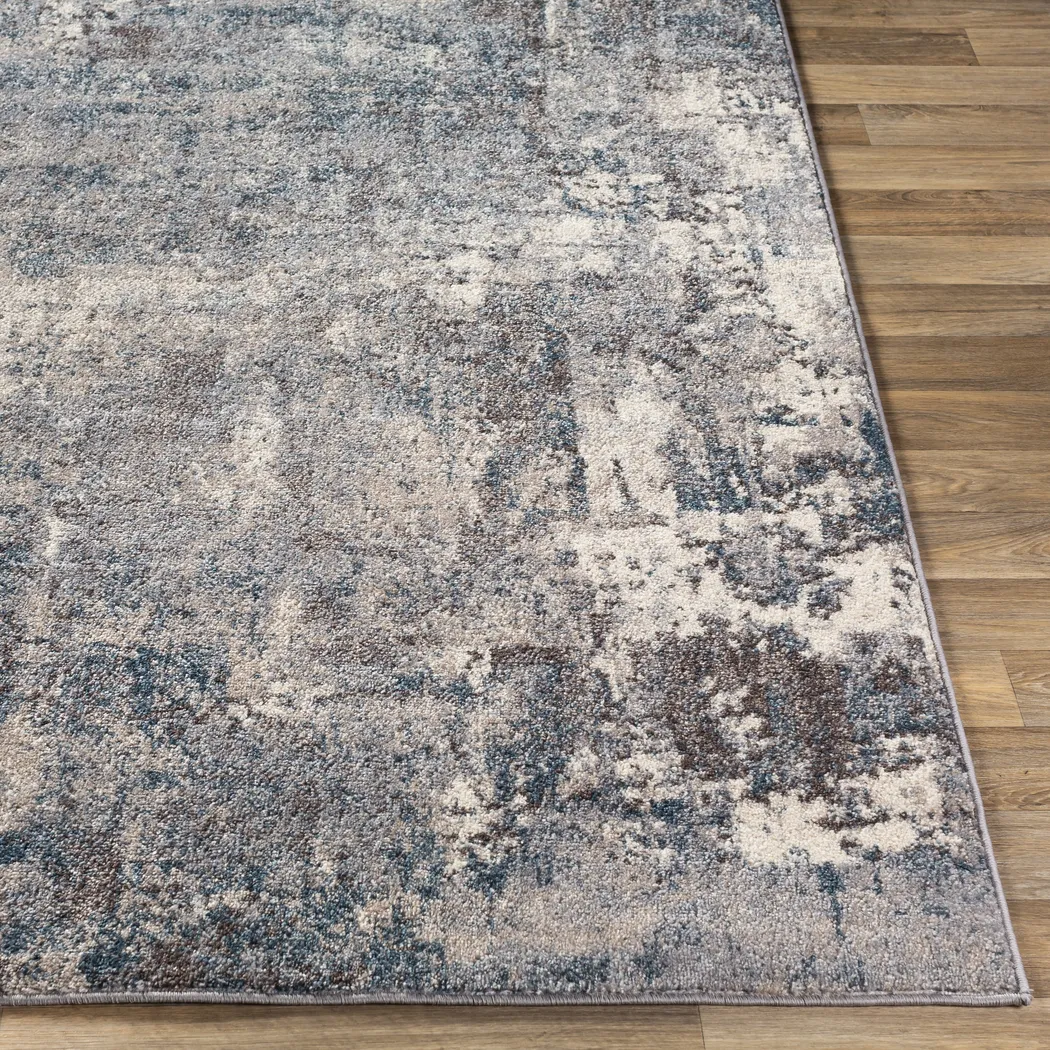 Anilya IV Dark Blue 6'7 Square Rug - Thumbnail - Image 5