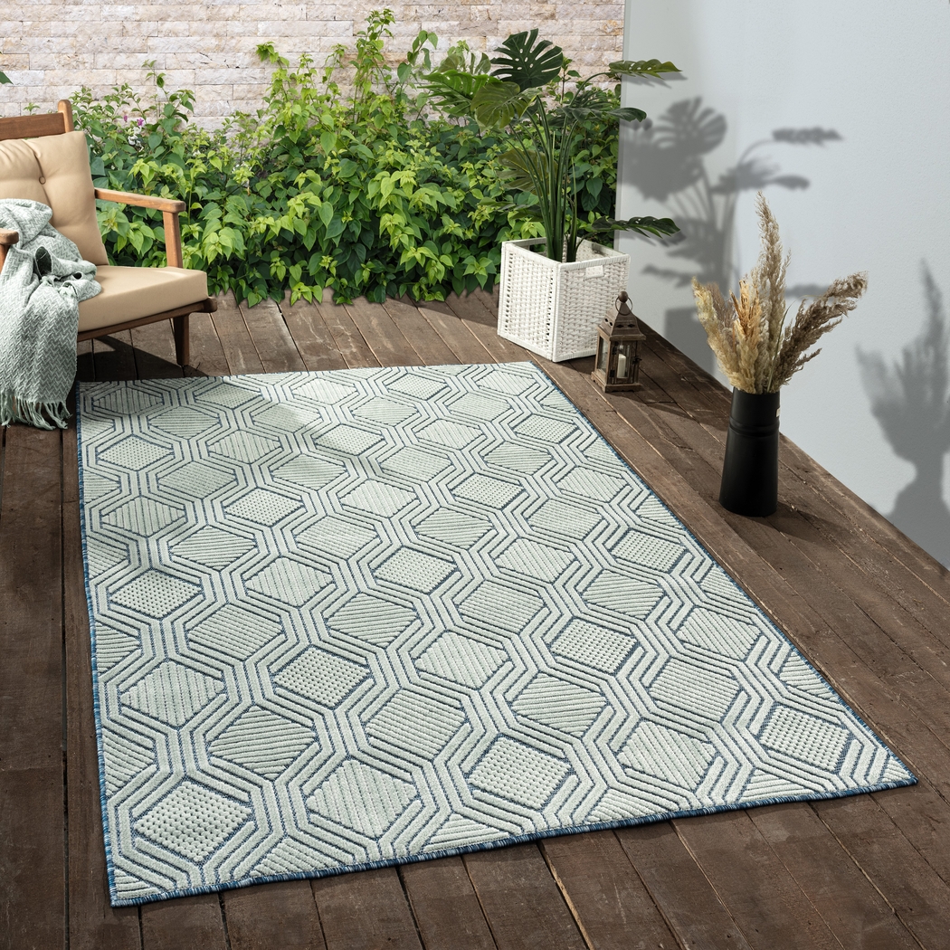 Anitalee Navy 5' x 7' Rug - Thumbnail - Image 2