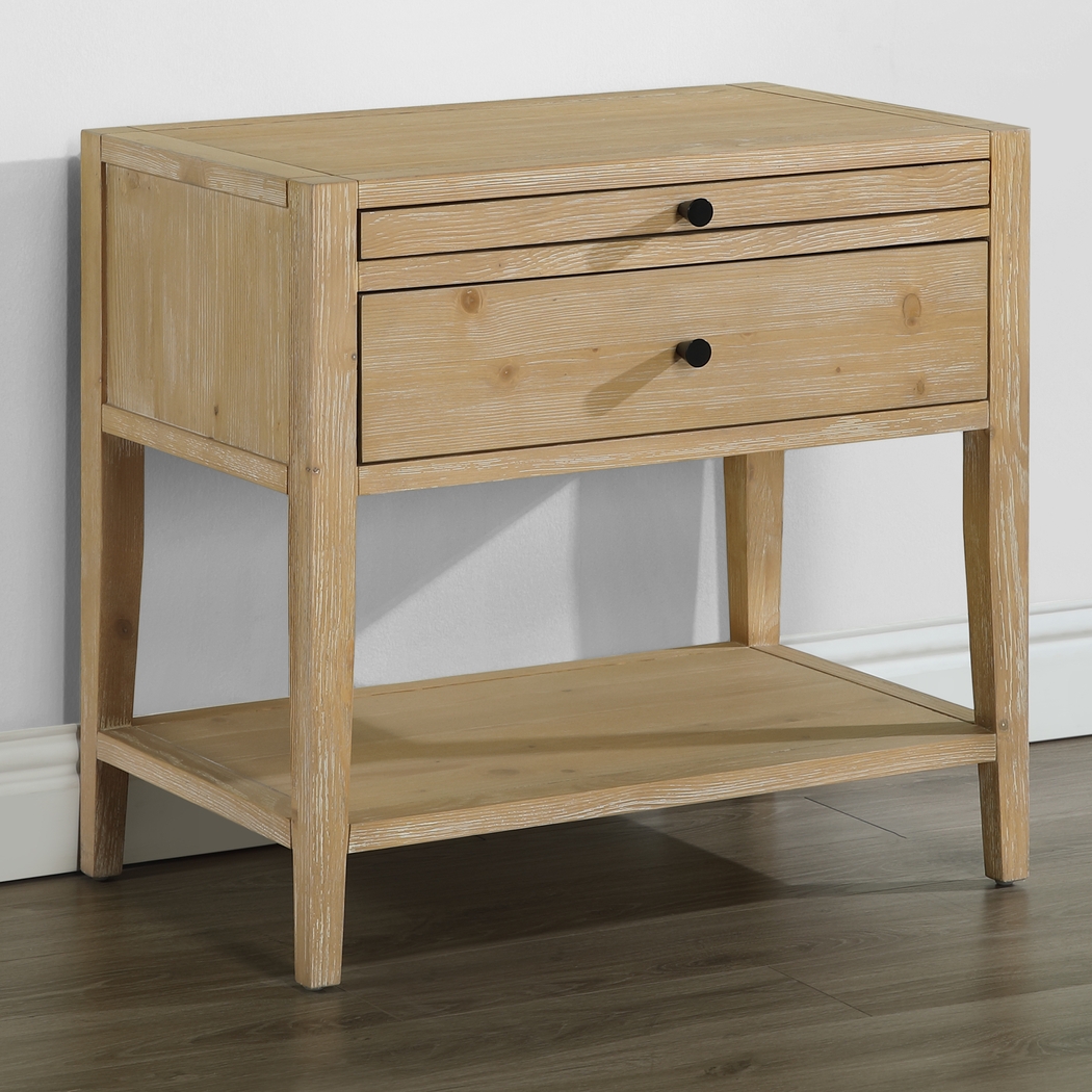 Anjanae Natural Nightstand - Thumbnail - Image 3