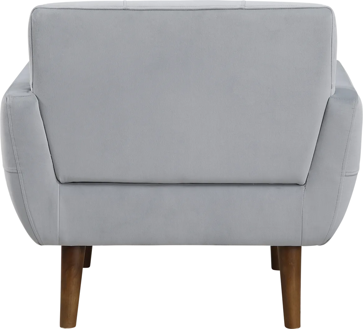 Anka Gray Accent Chair - Thumbnail - Image 4