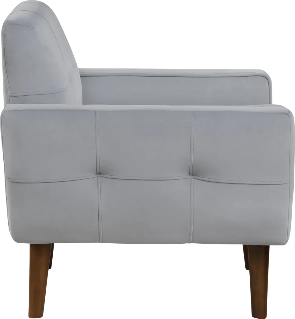 Anka Gray Accent Chair - Thumbnail - Image 7