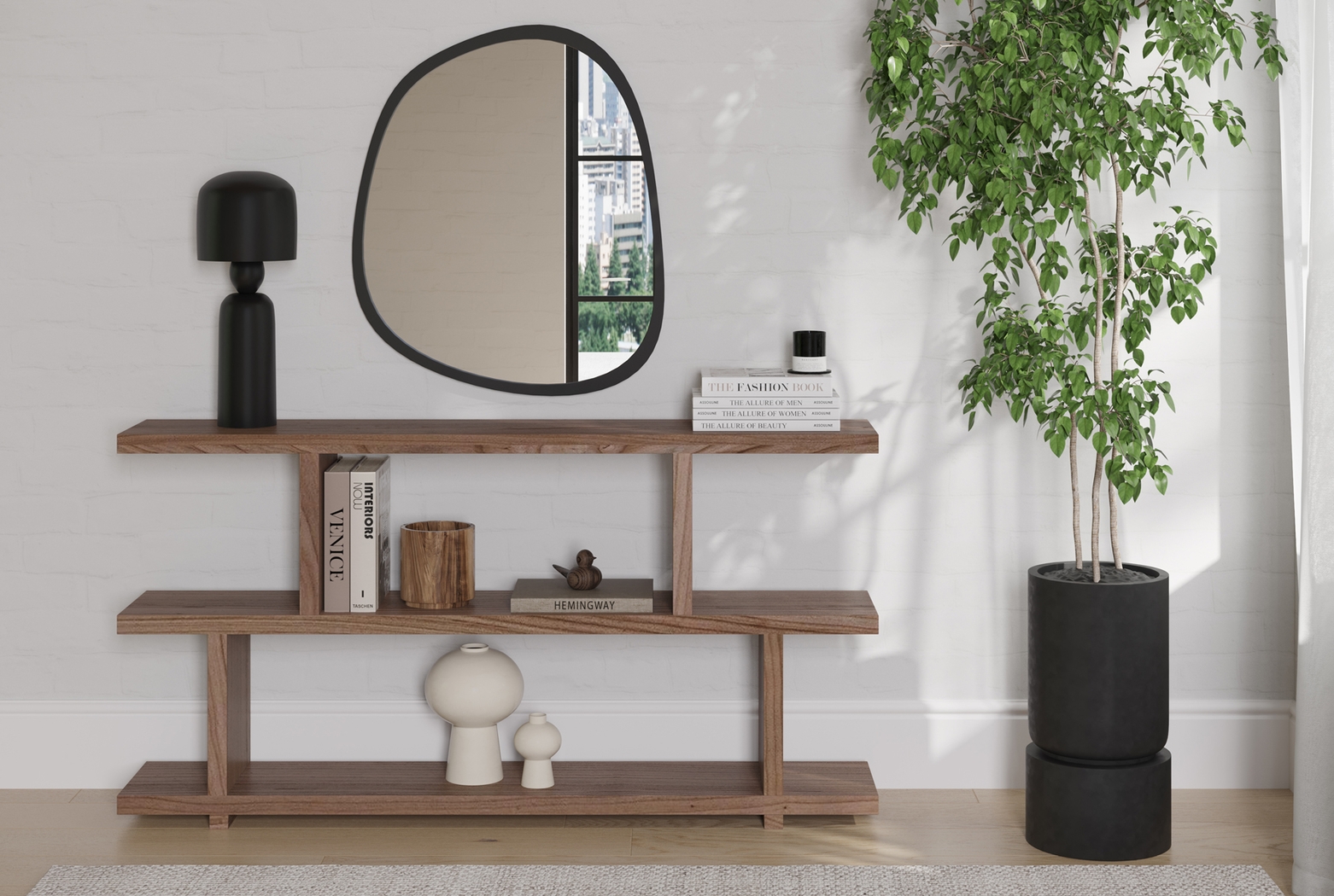 Ankerville Brown Bookcase - Thumbnail - Image 4