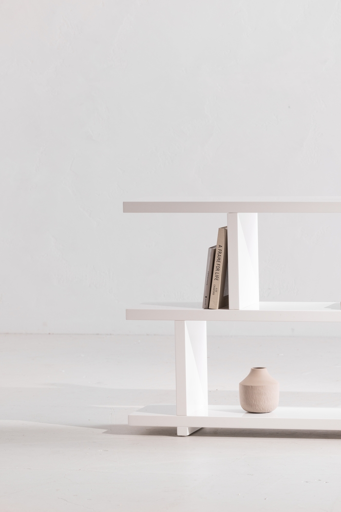 Ankerville White Bookcase - Thumbnail - Image 3