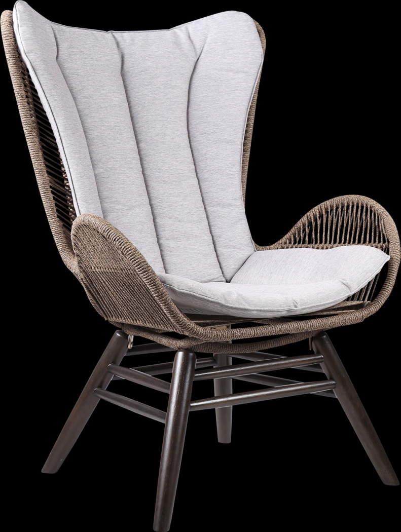 Anlynn Gray Outdoor Lounge Chair - Thumbnail - Image 1