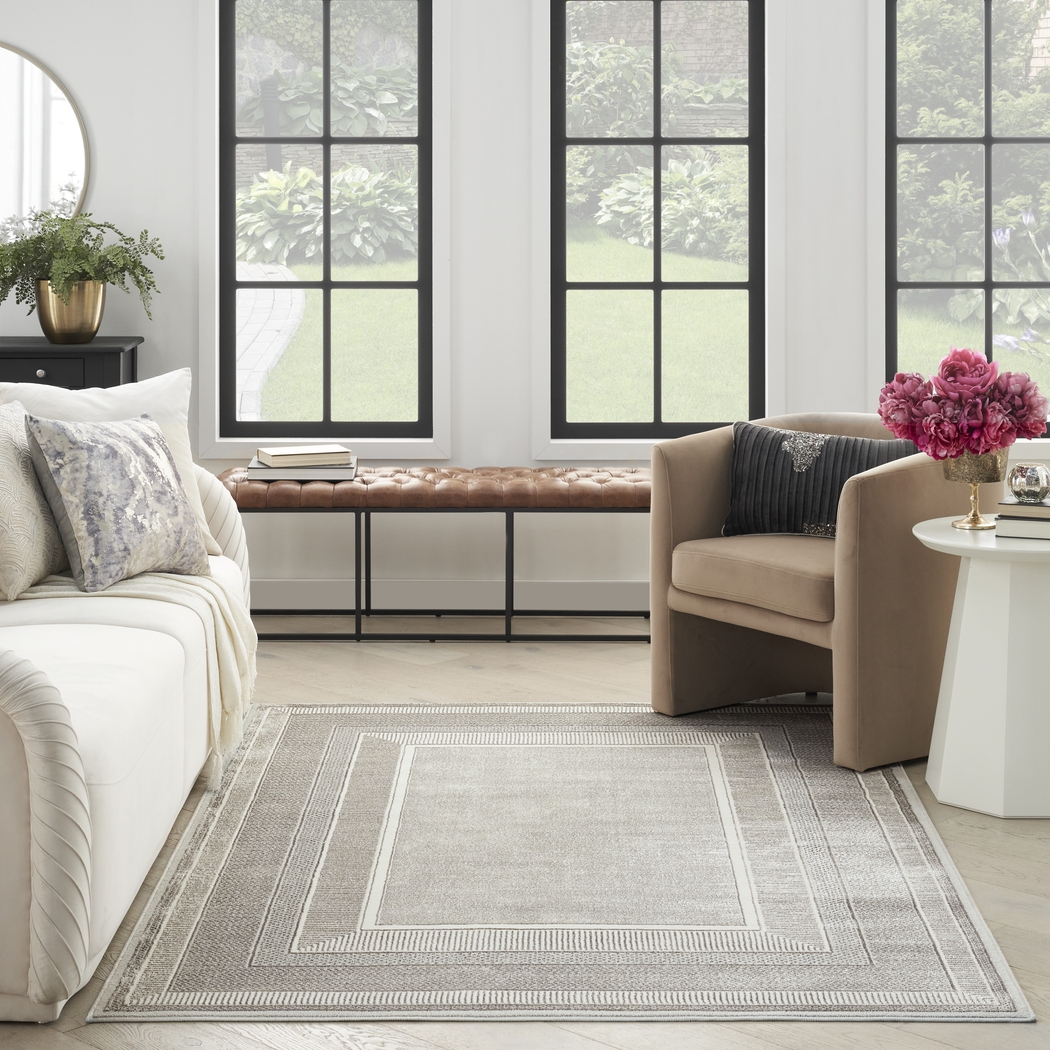 Anlyth Silver 5'3 x 7'3 Rug - Thumbnail - Image 2