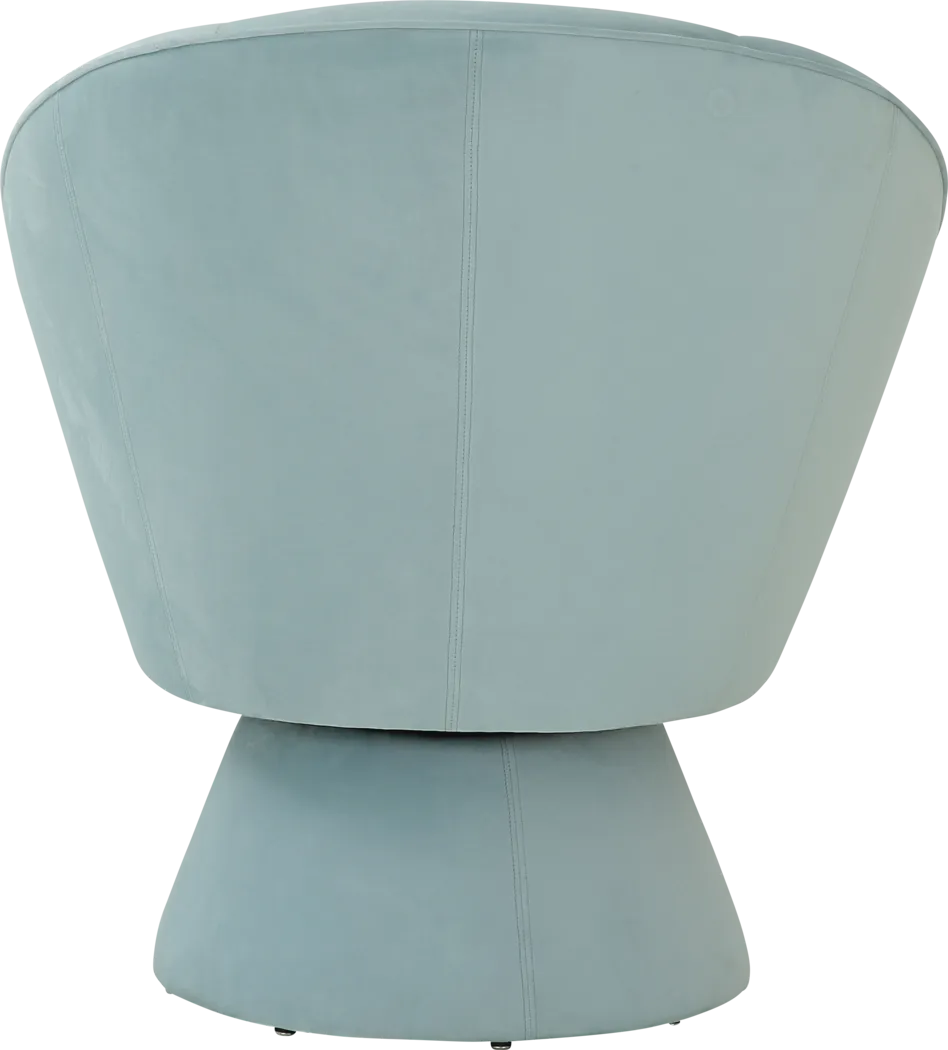 Ann Leah Blue Accent Chair - Thumbnail - Image 3