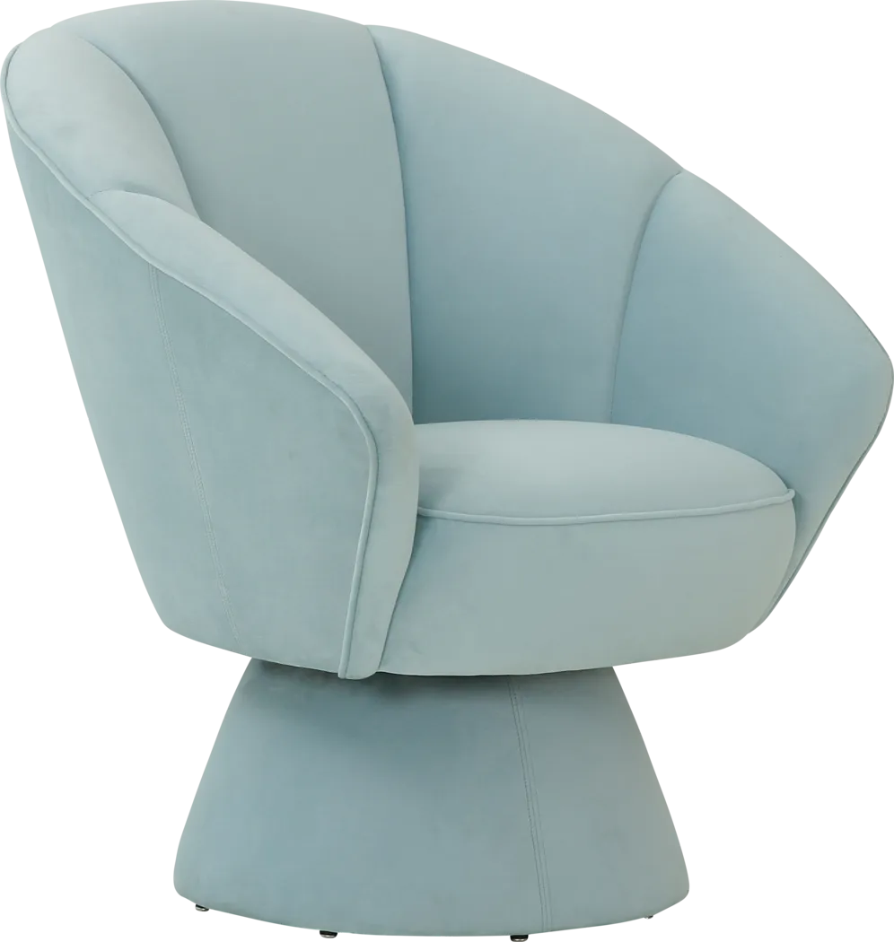 Ann Leah Blue Accent Chair - Thumbnail - Image 1