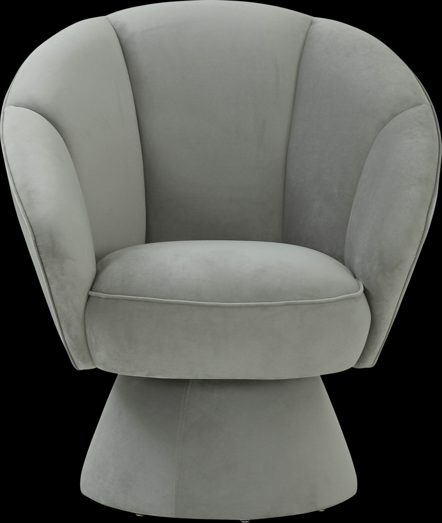 Ann Leah Gray Accent Chair - Thumbnail - Image 2