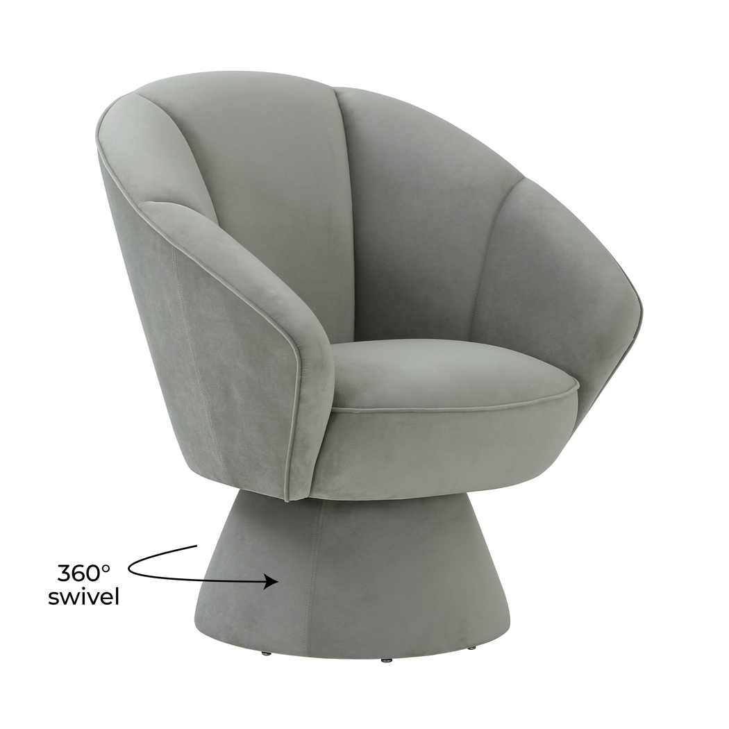 Ann Leah Gray Accent Chair - Thumbnail - Image 5