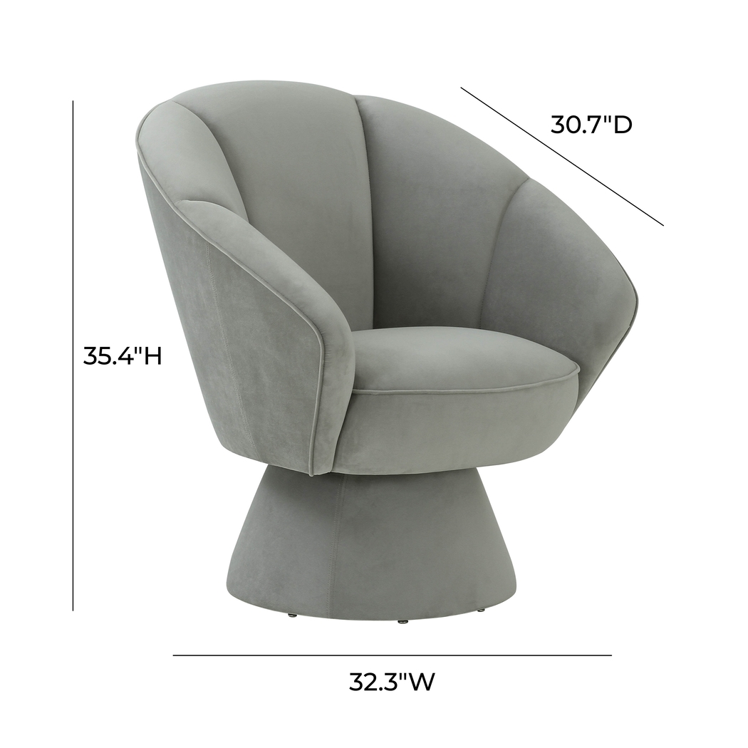 Ann Leah Gray Accent Chair - Thumbnail - Image 6