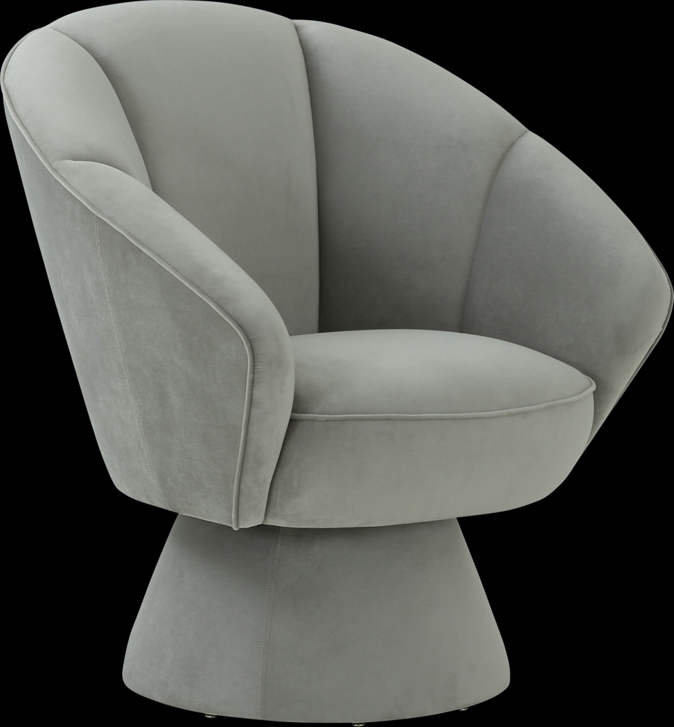 Ann Leah Gray Accent Chair - Thumbnail - Image 1