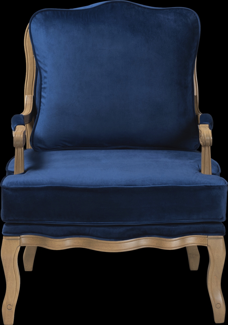 Annadea Navy Accent Chair - Thumbnail - Image 4