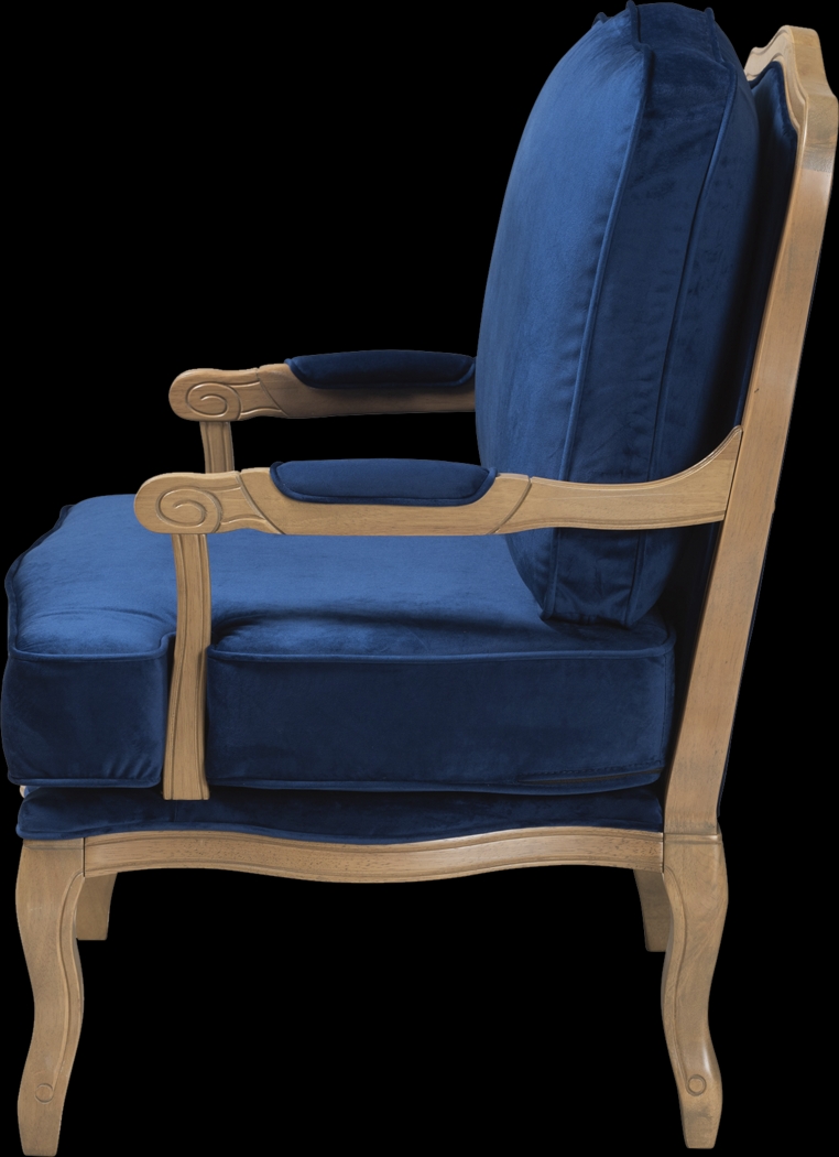 Annadea Navy Accent Chair - Thumbnail - Image 5