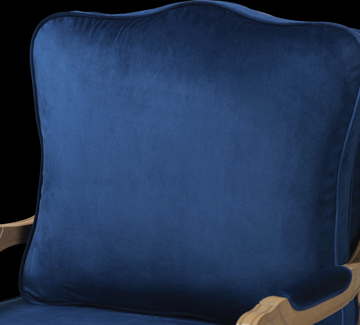 Annadea Navy Accent Chair - Thumbnail - Image 7