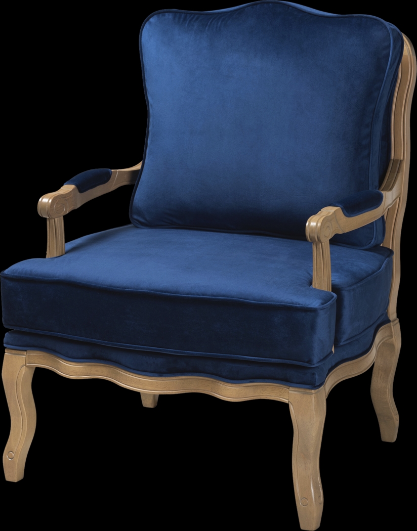 Annadea Navy Accent Chair - Thumbnail - Image 1