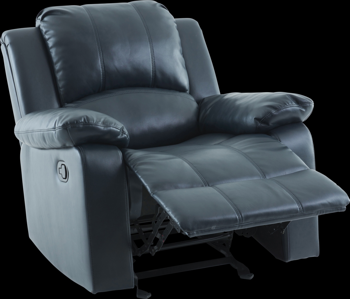 Annaika Dark Blue Glider Recliner - Thumbnail - Image 11
