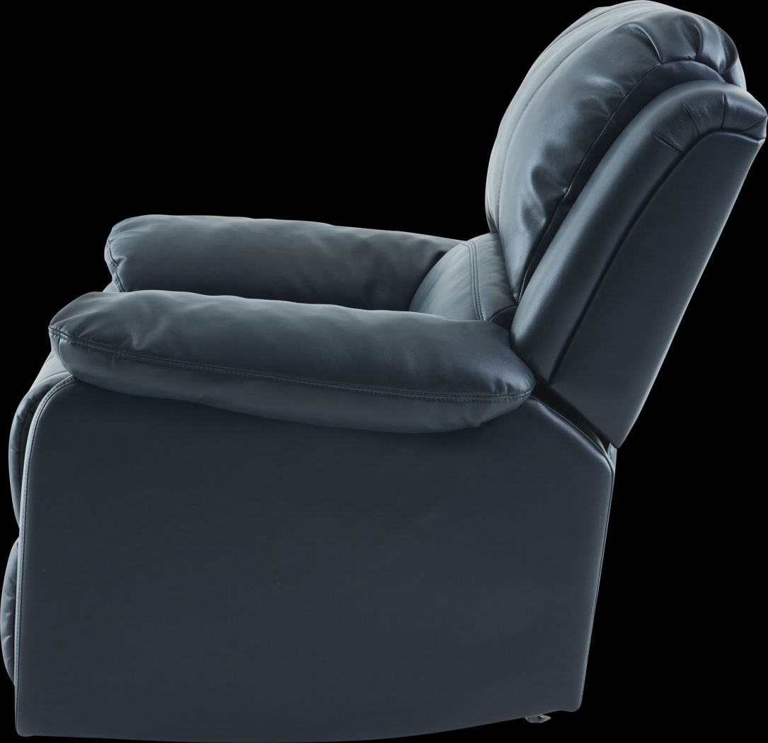 Annaika Dark Blue Glider Recliner - Thumbnail - Image 13