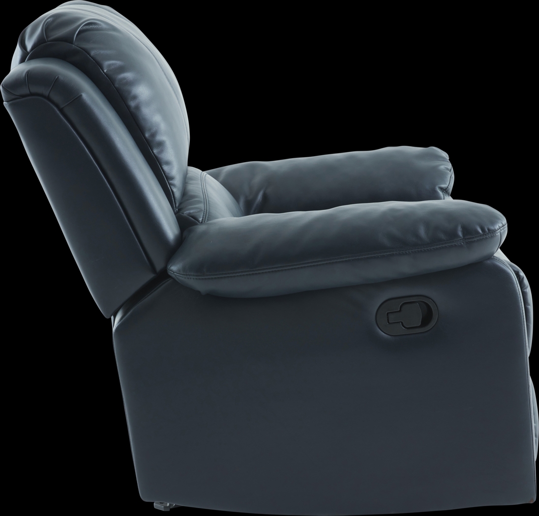 Annaika Dark Blue Glider Recliner - Thumbnail - Image 14
