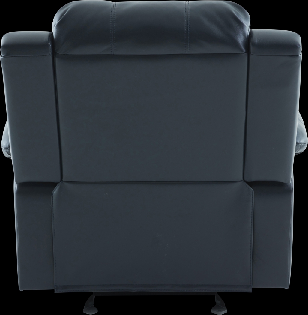 Annaika Dark Blue Glider Recliner - Thumbnail - Image 16