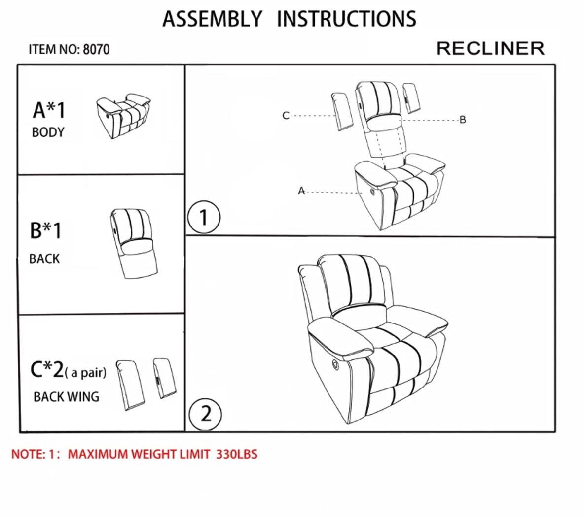 Annaika Dark Blue Glider Recliner - Thumbnail - Image 7