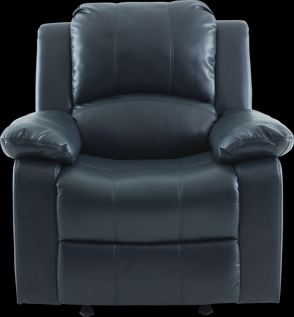 Annaika Dark Blue Glider Recliner - Thumbnail - Image 9