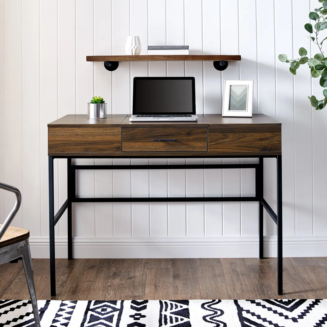 Annavoy Walnut Desk - Thumbnail - Image 4