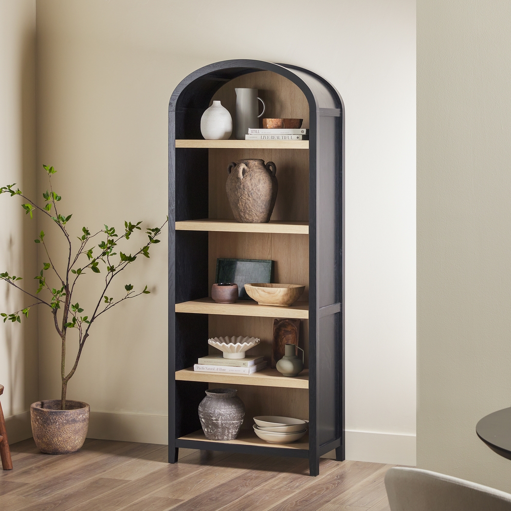 Annbick I Black Bookcase - Thumbnail - Image 2