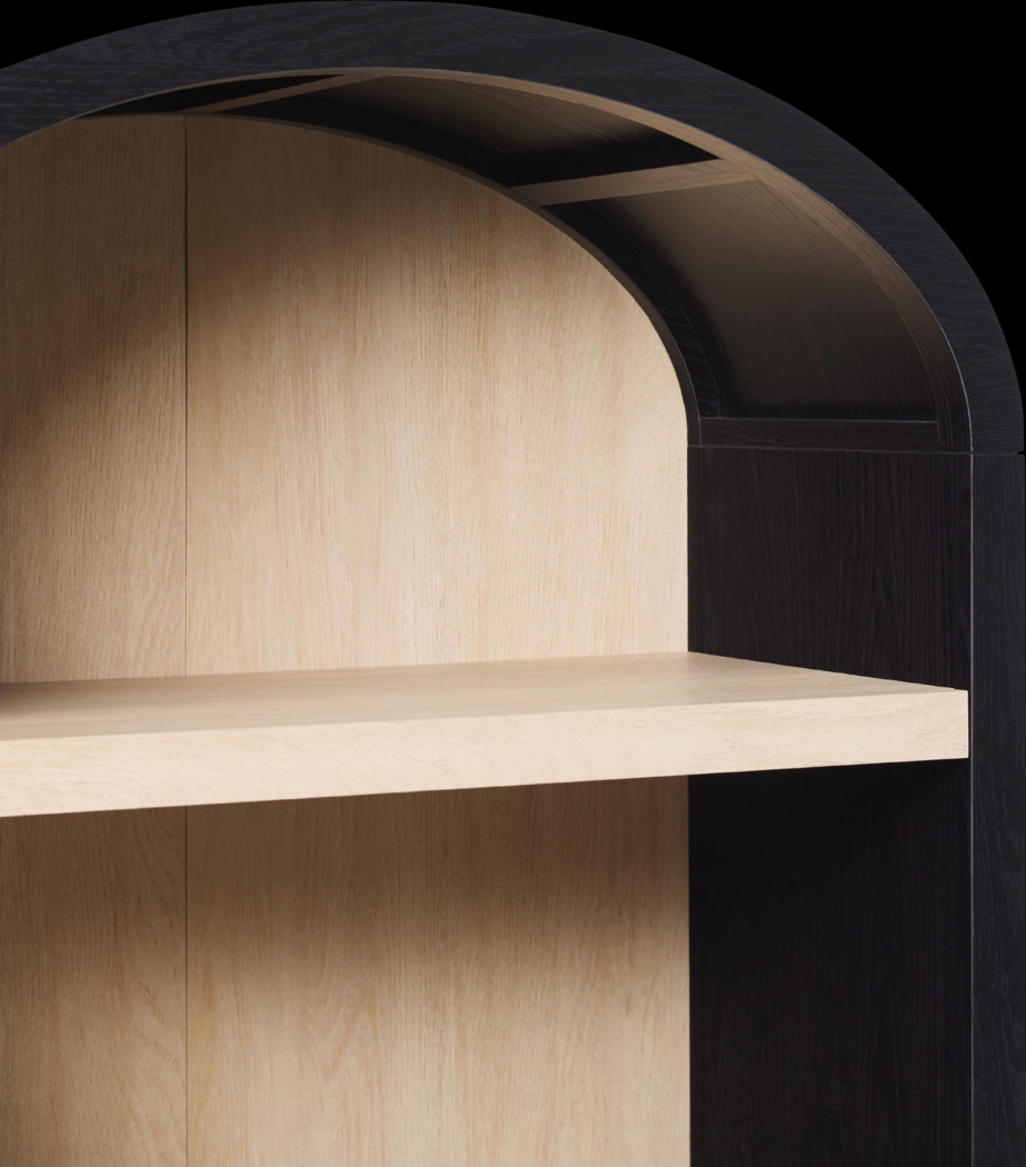 Annbick I Black Bookcase - Thumbnail - Image 4