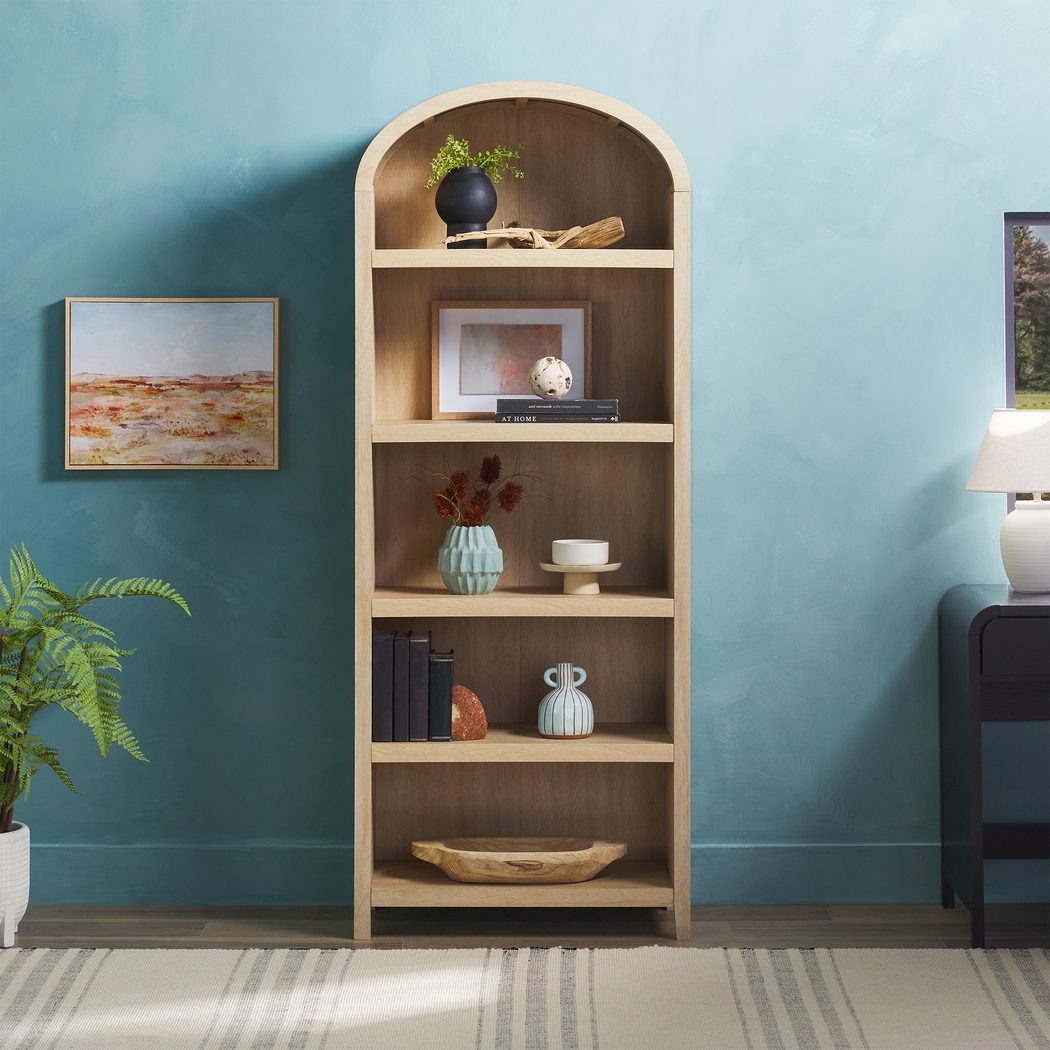 Annbick I Oak Bookcase - Thumbnail - Image 2