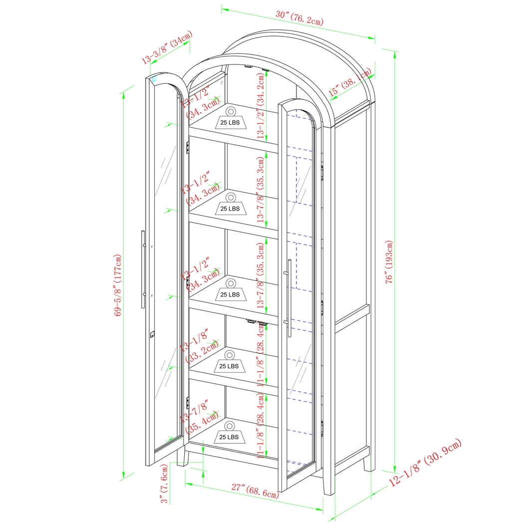 Annbick II Black Bookcase - Thumbnail - Image 6