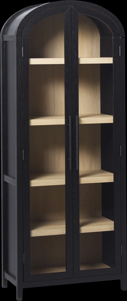 Annbick II Black Bookcase - Thumbnail - Image 1