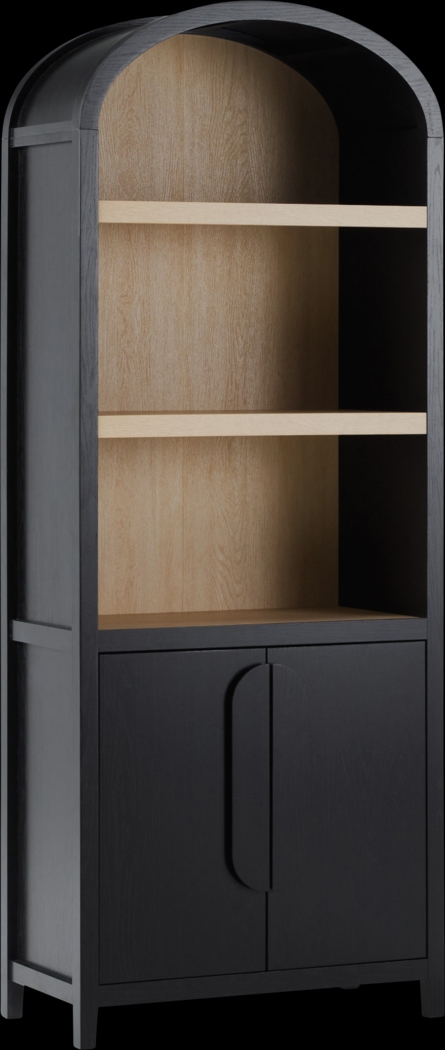 Annbick III Black Bookcase - Thumbnail - Image 1