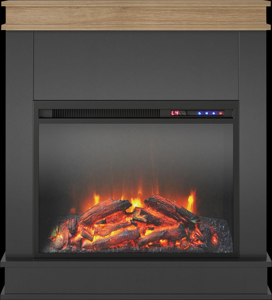 Annegret Black 29 in. Console with Electric Fireplace - Thumbnail - Image 3