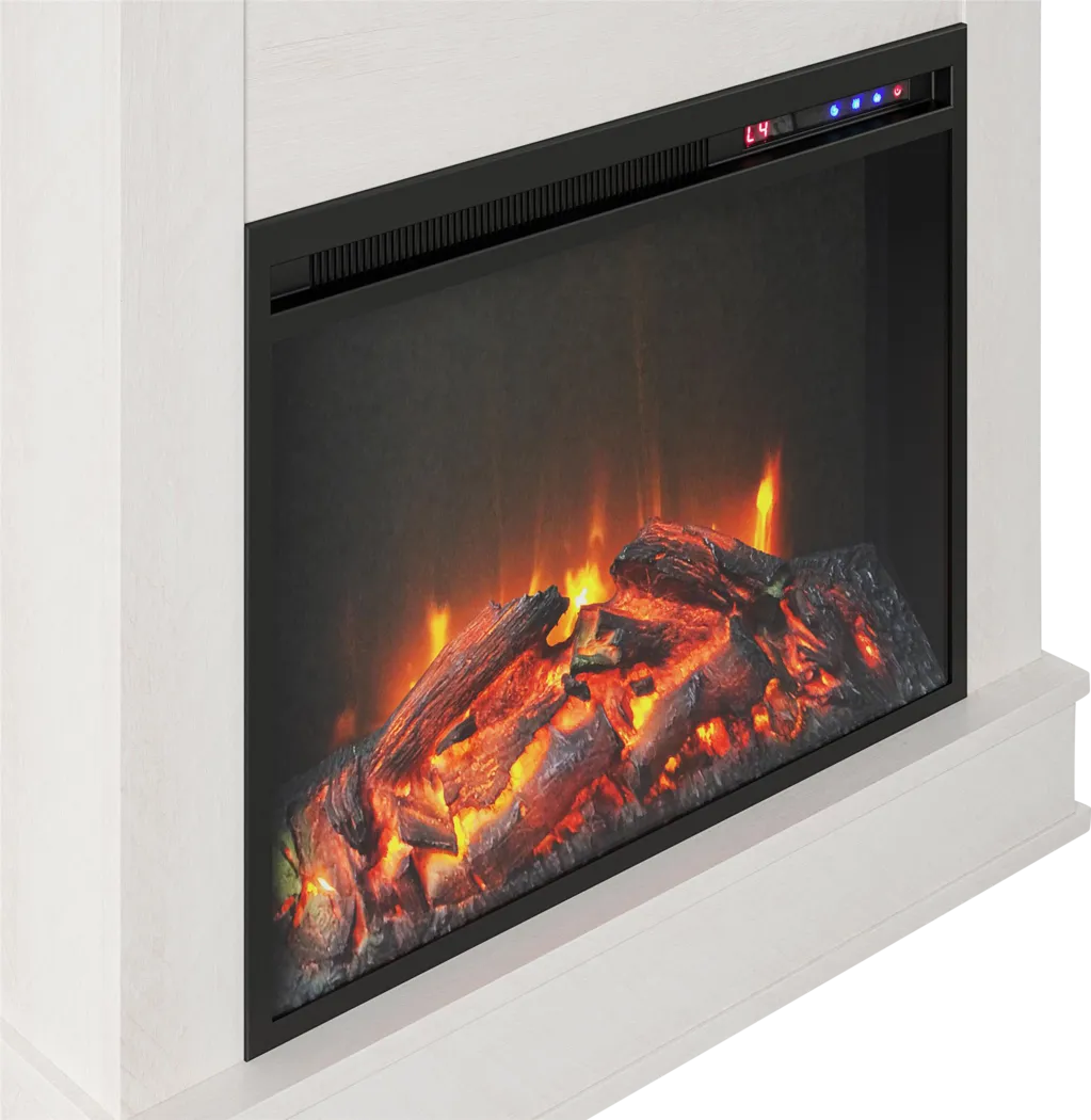 Annegret Ivory 29 in. Console with Electric Fireplace - Thumbnail - Image 6