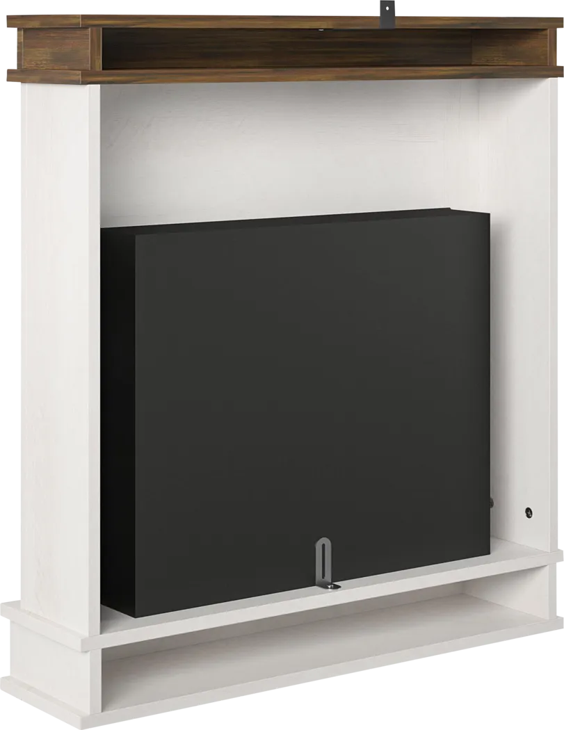 Annegret Ivory 29 in. Console with Electric Fireplace - Thumbnail - Image 7