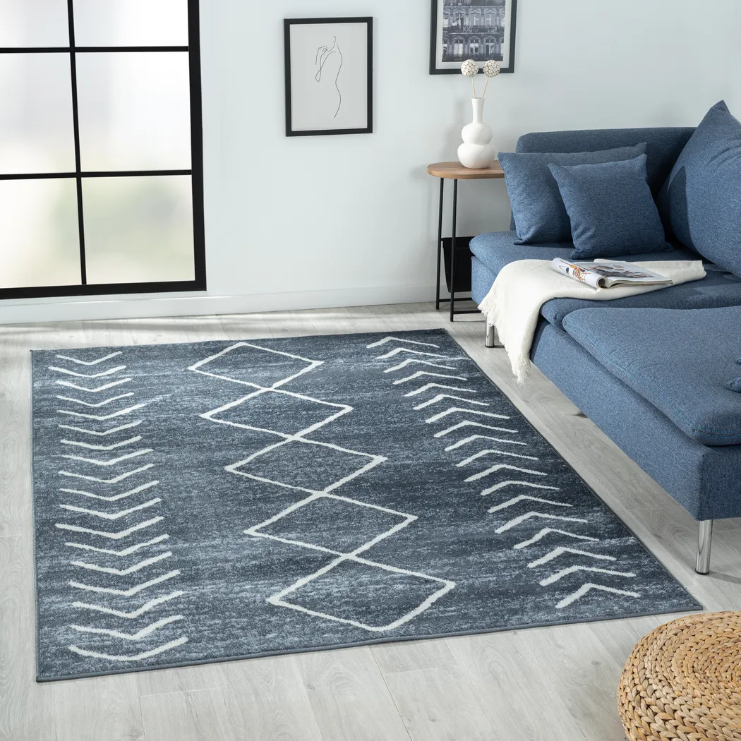 Annendale Blue 7'9 x 9'9 Rug - Thumbnail - Image 2