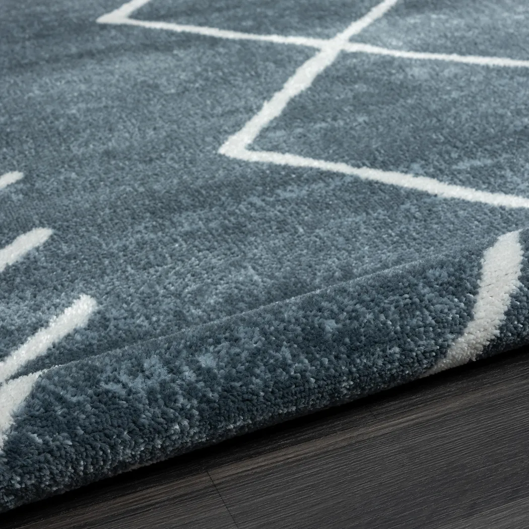 Annendale Blue 7'9 x 9'9 Rug - Thumbnail - Image 4