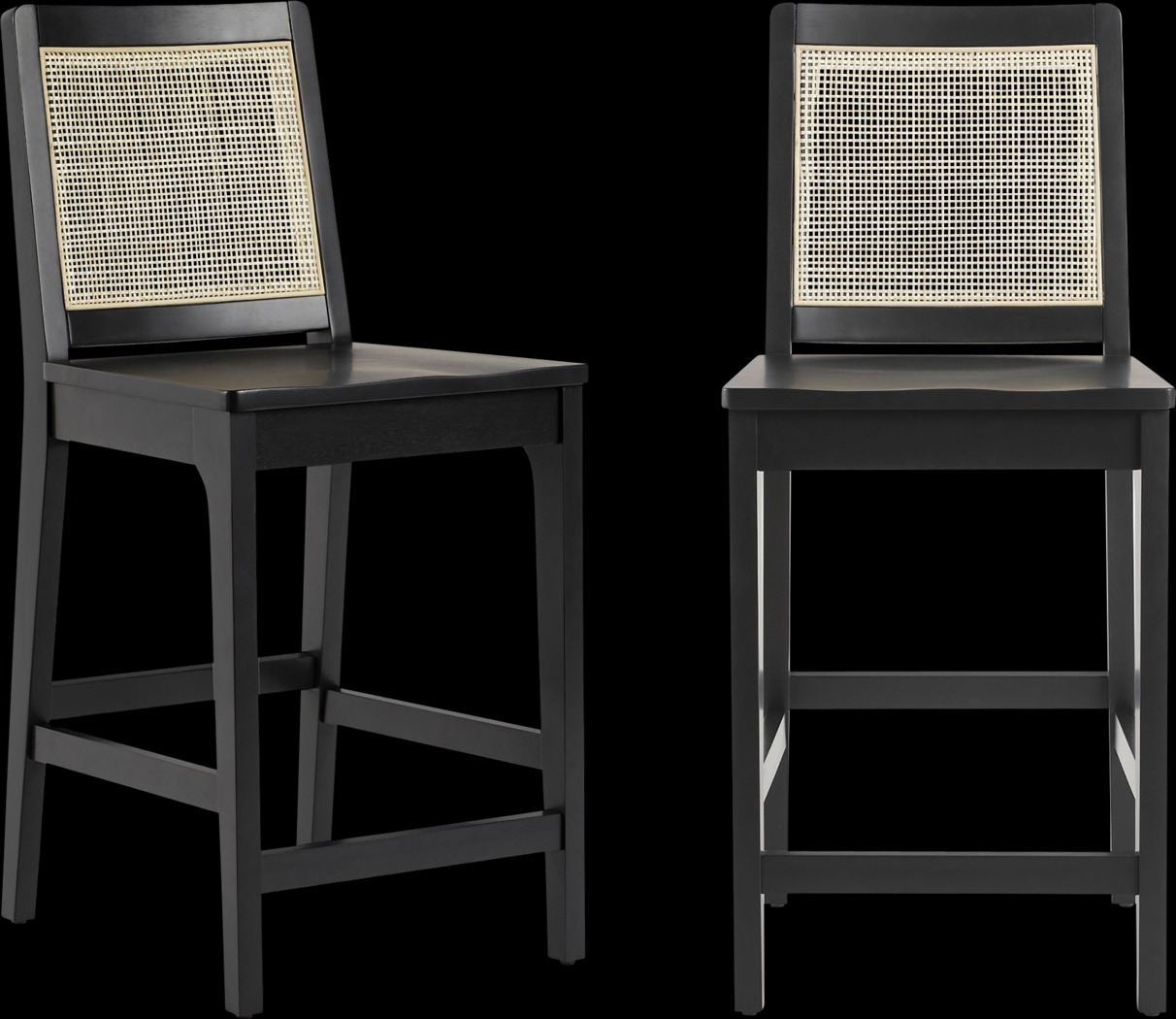 Annerly Black Counter Height Stool, Set of 2 - Thumbnail - Image 5