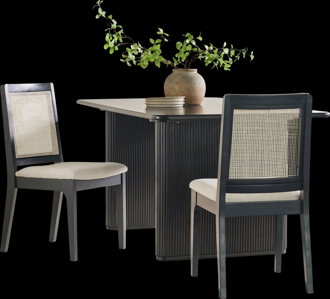 Annerly Black Side Chair, Set of 2 - Thumbnail - Image 4