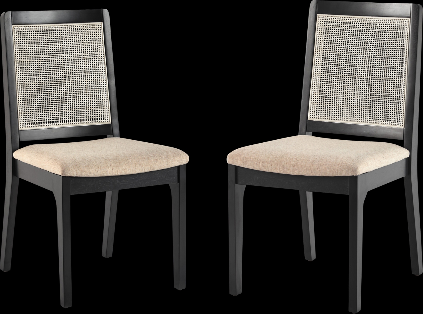 Annerly Black Side Chair, Set of 2 - Thumbnail - Image 1
