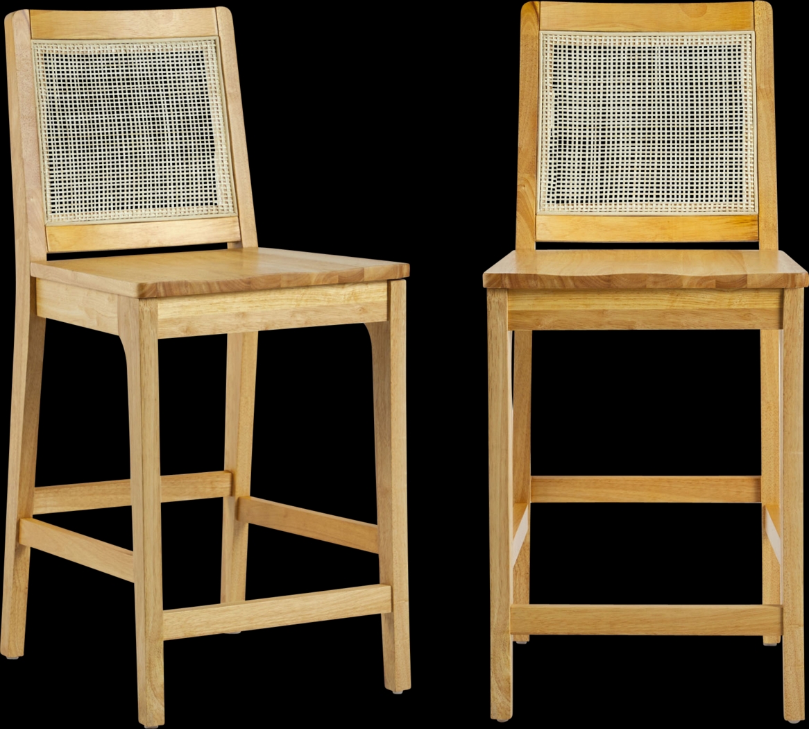 Annerly Natural Counter Height Stool, Set of 2 - Thumbnail - Image 7