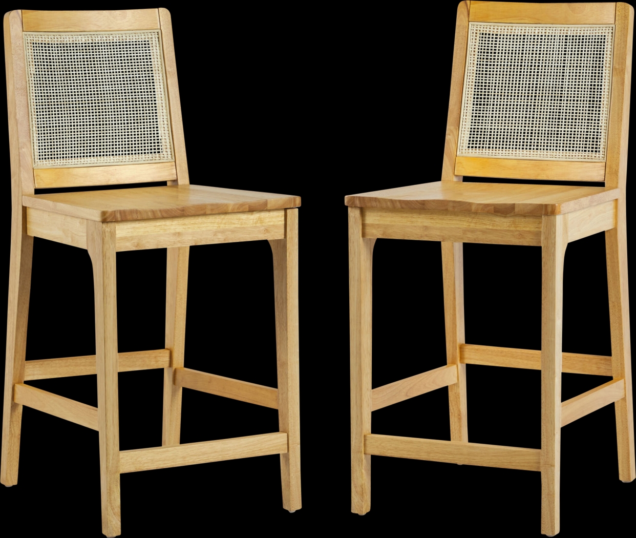 Annerly Natural Counter Height Stool, Set of 2 - Thumbnail - Image 1