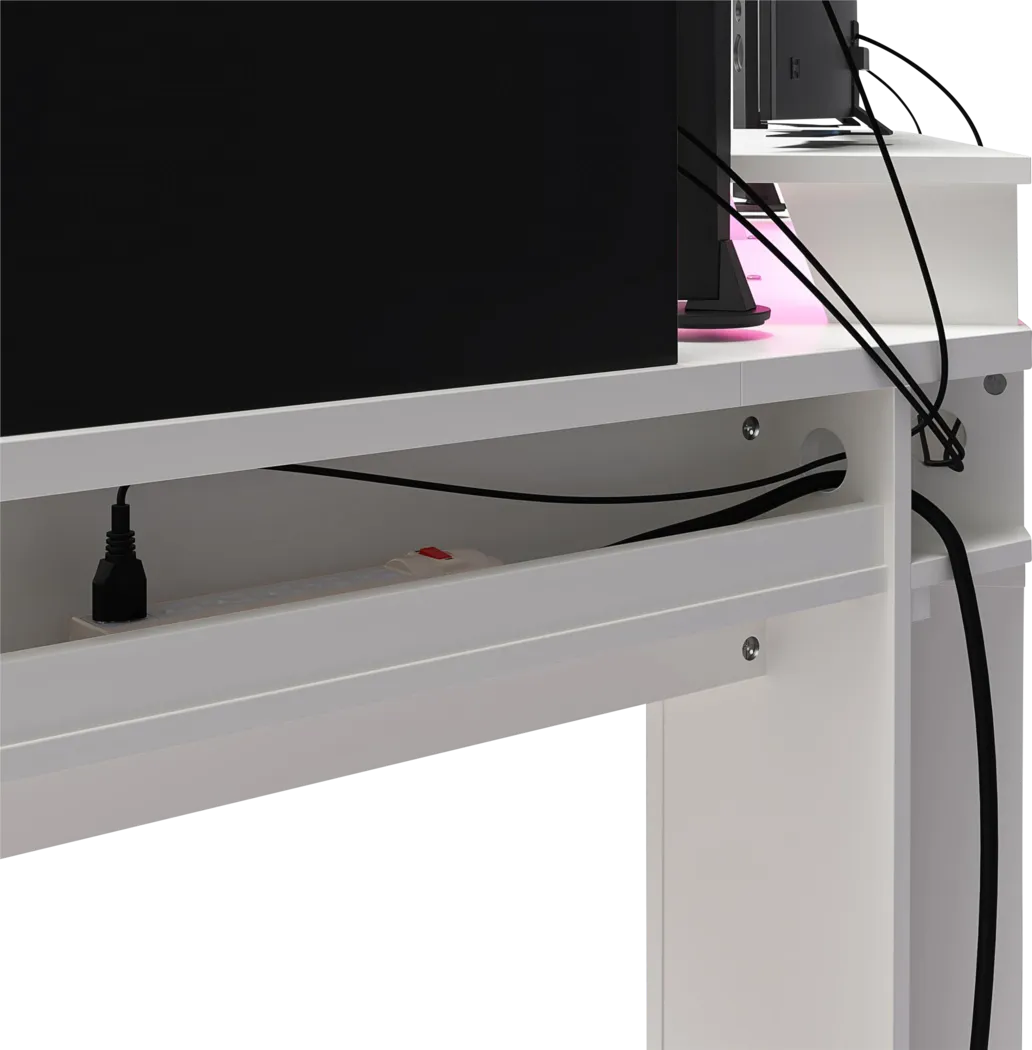 Anneslie White Desk - Thumbnail - Image 4