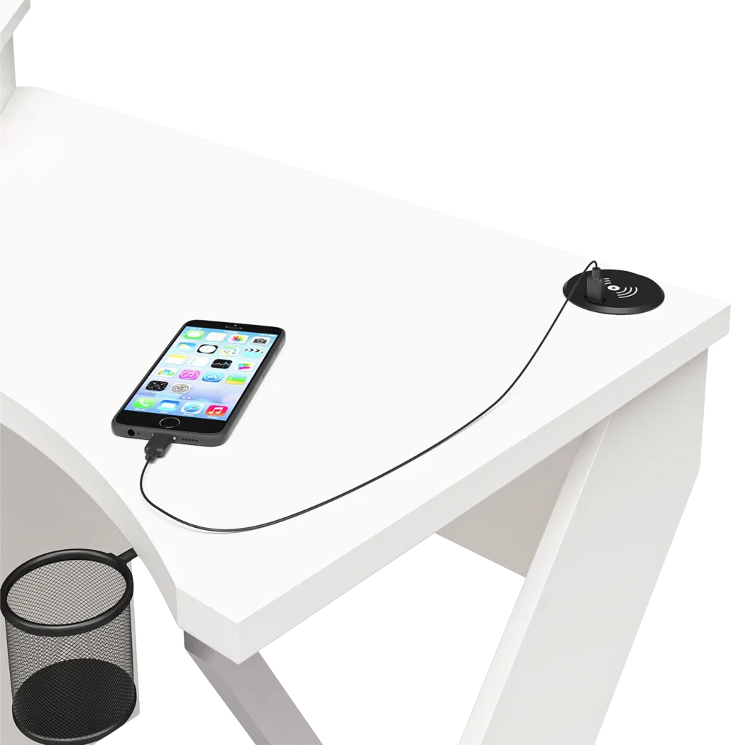 Anneslie White Desk - Thumbnail - Image 5