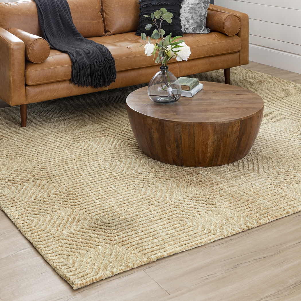 Annesway Khaki 5'3 x 7'10 Rug - Thumbnail - Image 9