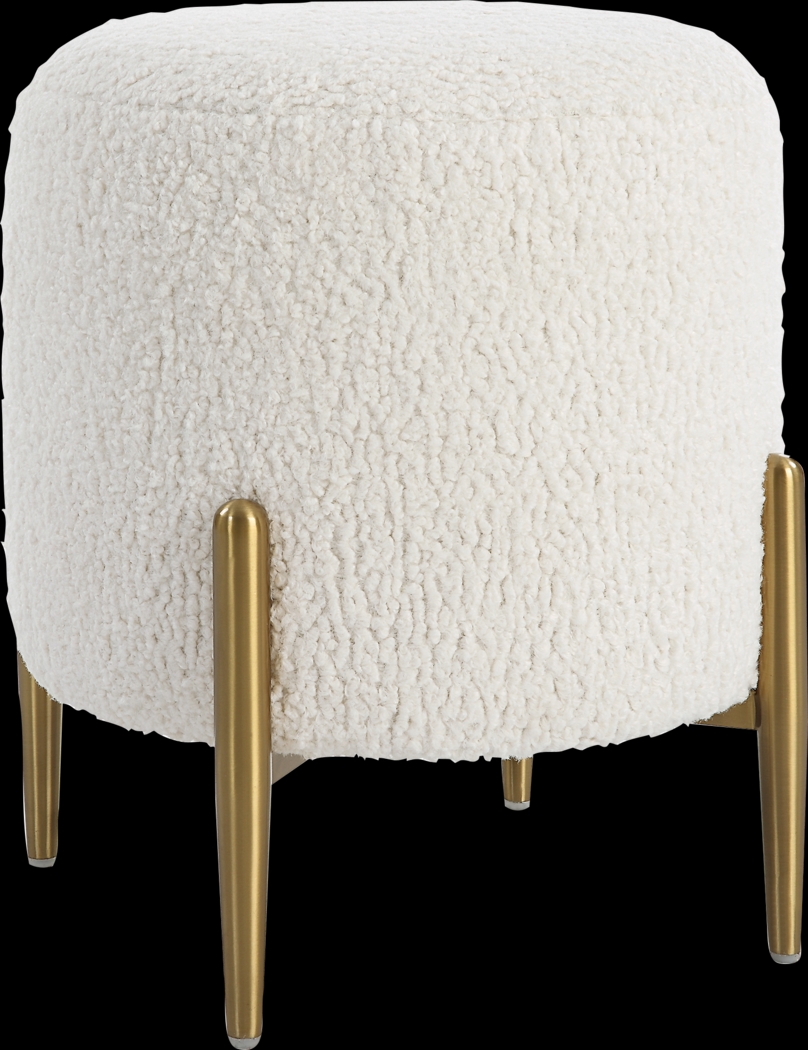 Annikka White Ottoman - Thumbnail - Image 1