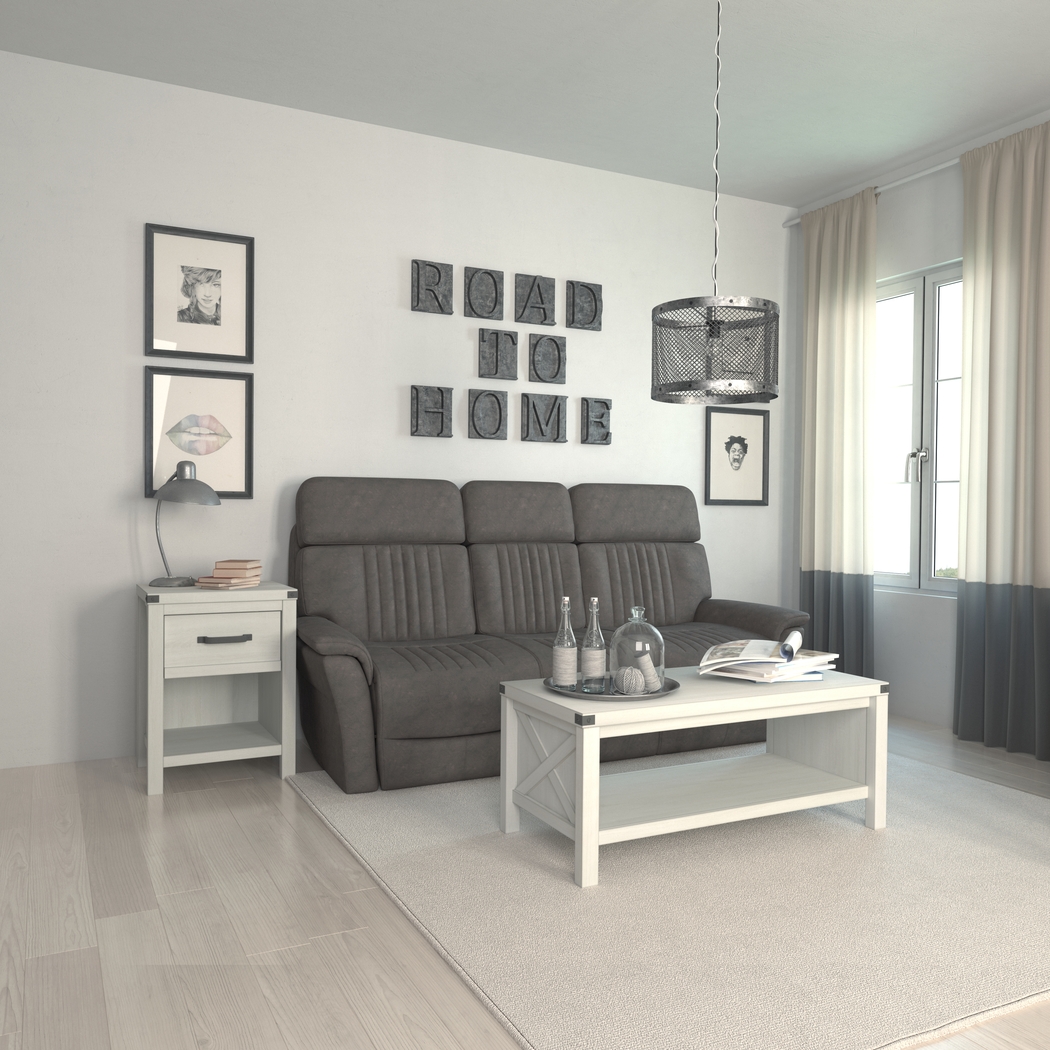 Annistown White Cocktail Table - Thumbnail - Image 7