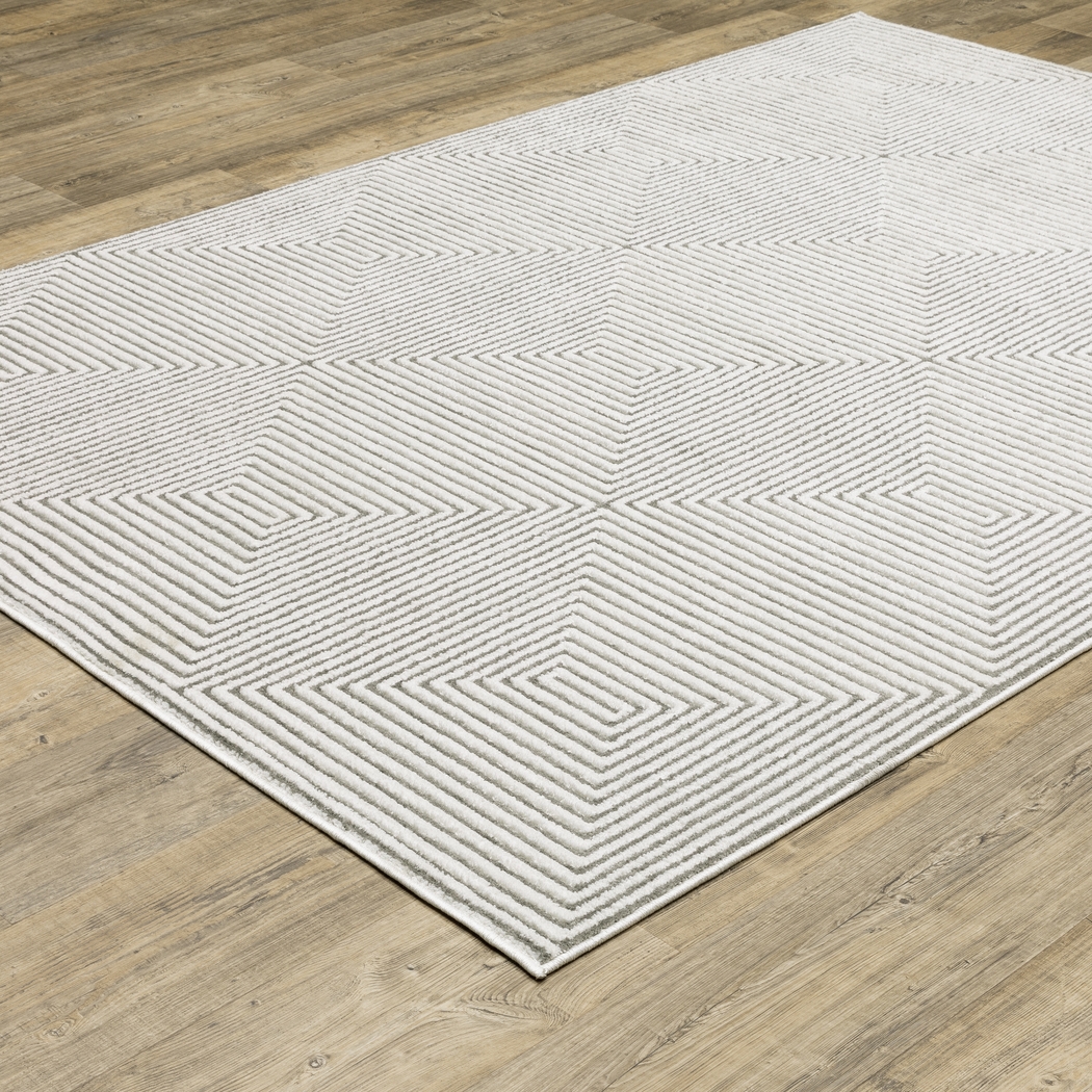 Anoke Gray 6'7 x 9'6 Rug - Thumbnail - Image 2