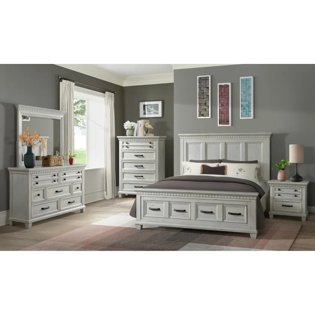 Anokeen White Nightstand - Thumbnail - Image 2
